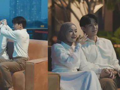 Pada momen tersebut, Rey menghadirkan video kenangan perjalanan hidup Dinda, mulai dari masa kecil hingga pernikahan mereka. Video itu menjadi salah satu kejutan istimewa yang menguras emosi Dinda, mengingat kembali perjalanan hidupnya yang penuh makna. Suasana penuh cinta ini makin terasa hangat di antara mereka. (Liputan6.com/IG/@dindahw)