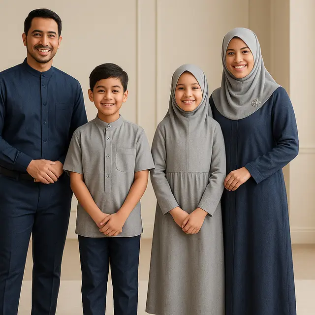 Rekomendasi Baju Kembaran untuk Idul Adha/via AI