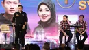 Cagub nomor 1, Agus Harimurti Yudhoyono memaparkan visi misi pada Debat Final Cagub DKI Jakarta di Bidakara, Jakarta, Jumat (10/2). (Liputan6.com/Faizal Fanani)