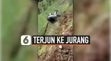 terjun ke jurang