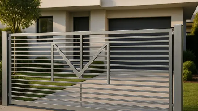 Model Pintu Pagar Dorong Baja Ringan Minimalis