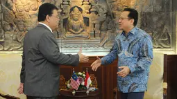 Pertemuan tersebut membahas peningkatan kerjasama kedua negara di bidang, politik, ekonomi, sosial dan budaya, Jakarta, Senin (24/11/2014). (Liputan6.com/Andrian M Tunay)