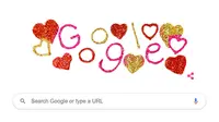 Google Doodle Hari Valentine 2021. (Doc: Google Doodle)