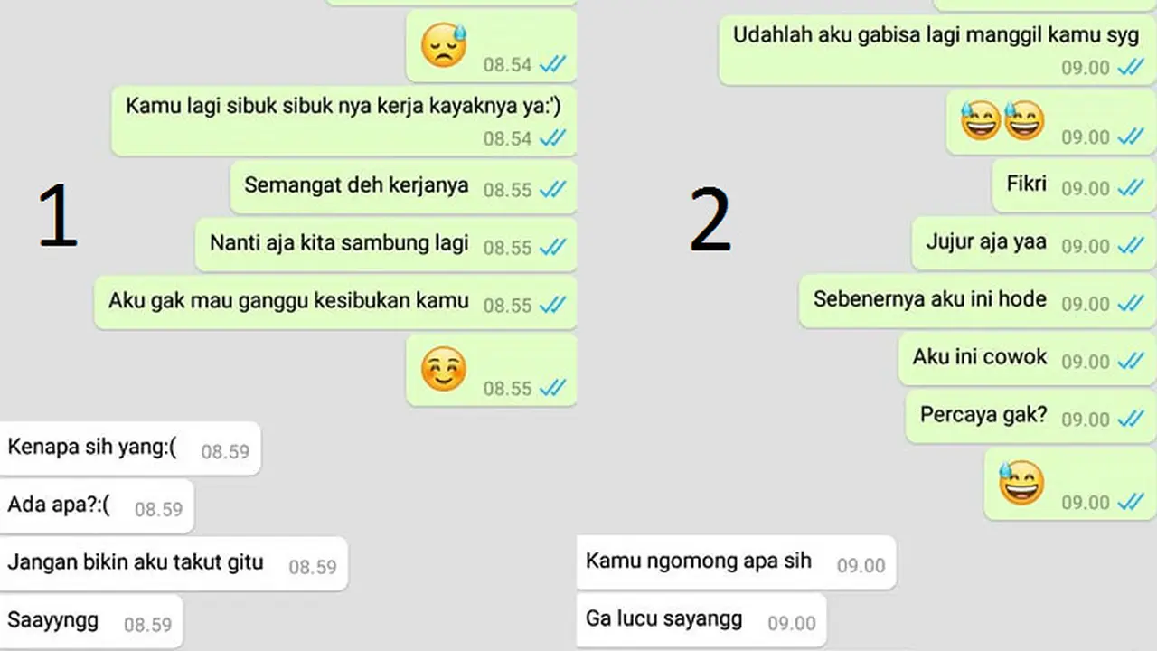Obrolan Kocak Pasangan Berusaha Jujur Ini, Endingnya Ngakak Banget