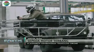 Siap-siap menyambut kendaraan masa depan! Perusahaan di Rusia ciptakan motor terbang dengan teknologi drone.