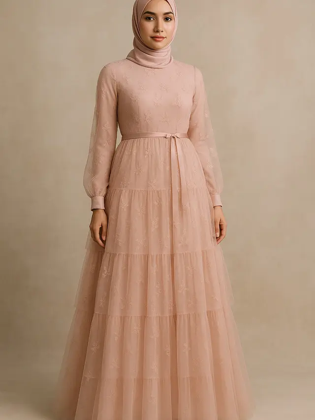 Model Gamis Bunga untuk Kondangan agar Terlihat Elegan (Foto: ChatGPT)