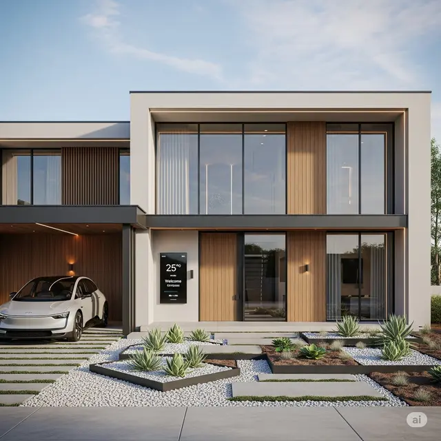 Desain Rumah Minimalis Modern dengan Smart Home Technology Terintegrasi