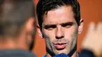 Fernando Gago berbicara kepada pers saat sesi latihan di markas Federasi Sepak Bola Spanyol (RFEF) di Las Rozas, Madrid pada 6 Desember 2018. Mantan pemain Real Madrid dan Boca Juniors, Fernando Gago, mengakhiri karier bermainnya setelah mengalami serangkaian cedera yang serius. (GABRIEL BOUYS/AFP)