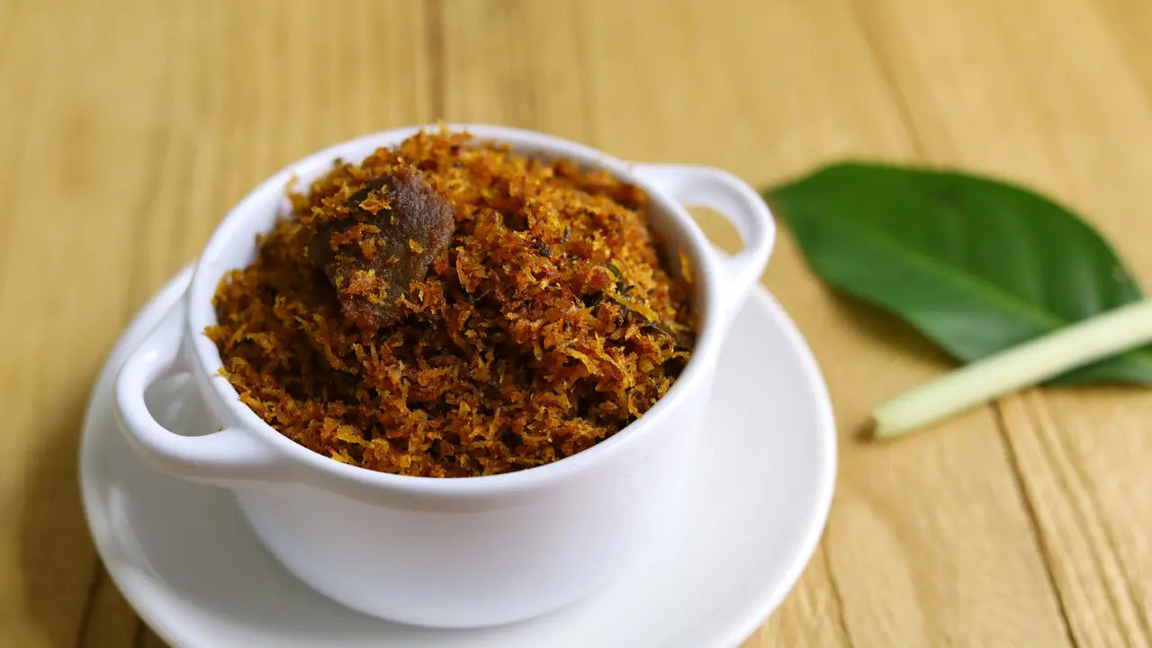 resep serundeng daging sapi empuk tahan lama
