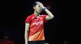 Pebulu tangkis tunggal putri Indonesia, Putri Kusuma Wardani saat bertanding melawan wakil Taiwan, Huang Yu-Hsun, pada babak 16 besar Indonesia Masters 2026 di Istora Gelora Bung Karno, Senayan, Jakarta, Kamis (22/1/2026). Langkah tunggal putri Indonesia, Putri Kusuma Wardani terhenti di 16 besar Indonesia Masters 2026. (Bola.com/M Iqbal Ichsan)