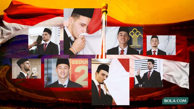 Kolase - Foto Pemain Timnas Pas Sumpah WNI