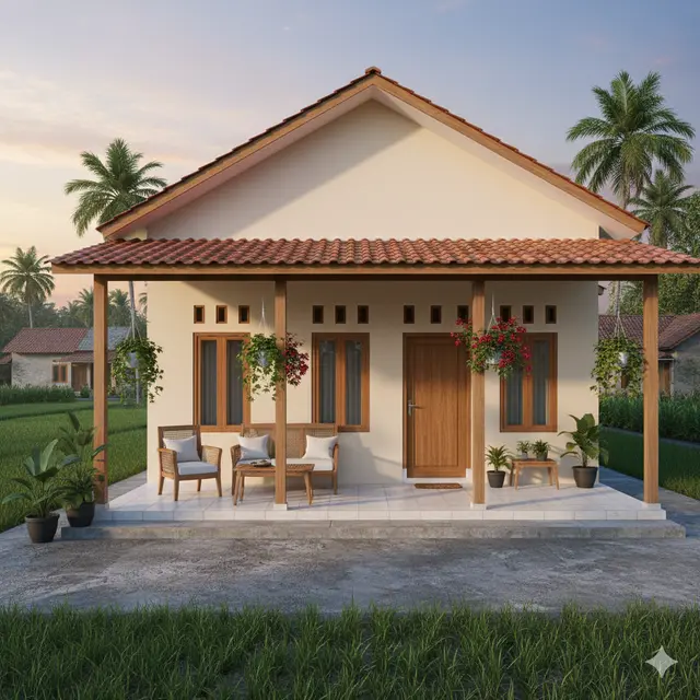 7 Gambar Rumah Minimalis di Kampung, Sederhana tapi Modern dan Bikin Nyaman untuk Keluarga