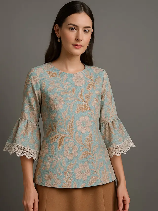 7 Model Baju Batik Lengan Terompet, Tampil Anggun dan Kekinian