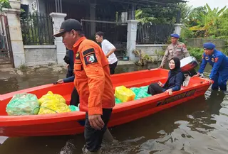 Bencana banjir di Kabupaten Pati, Jawa Tengah. (Liputan6.com/Arief Pramono)