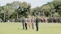 Praja IPDN mengakhiri masa tugas pada Kegiatan Latihan Integrasi Taruna Wreda Nusantara (Latsitardanus) ke-XLIV Tahun 2024 pada upacara di Lapangan Merdeka 2 Balikpapan, Kalimantan Timur, Rabu (5/6/2024). (Ist)