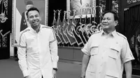 Menteri Pertahanan RI Prabowo Subianto bertemu Raffi Ahmad. Momen langka tersebut terjadi di Kantor Kementerian Pertahanan RI, Jakarta, pekan ini. (Foto: Dok. Instagram @prabowo)