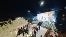 Dekorasi mewah di pernikahan Egy dan Adiba. Akad nikah berlangsung di Hallf Patiunus, Kebayoran Baru, Jakarta Selatan, Minggu (10/12).  [tiktok.com/@antzcreator]