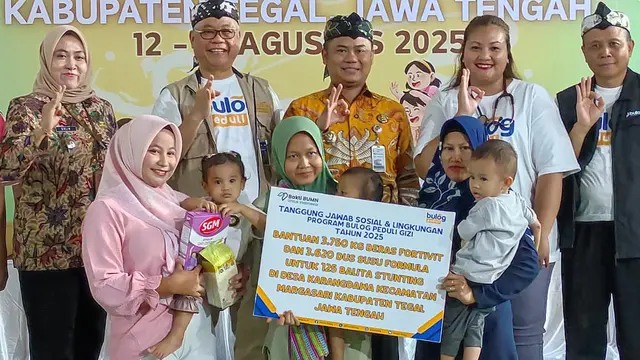 Bulog Gelar Program Peduli Gizi di Desa Karangdawa Tegal, Upaya Nyata Perangi Masalah Stunting