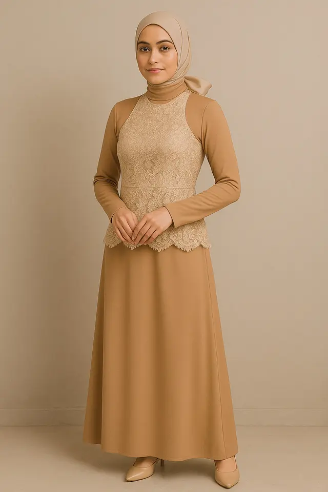 6. Outer Brokat Ribbon Halter Style