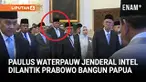 Presiden Prabowo Subianto melantik sejumlah pejabat baru di Istana Kepresidenan, Jakarta, Rabu (8/10). Salah satu nama yang mencuat, yakni Mantan Kabaintelkam Polri Komjen (Purn) Paulus Waterpauw.