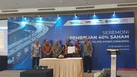 PT Jasa Marga (Persero) Tbk resmi melepas 40 persen saham senilai Rp 4,38 triliun ke PT Margautama Nusantara (MUN), anak usaha Nusantara Infrastructure.