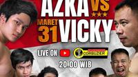 Vicky Prasetyo diketahui bakal menghadapi Azka Corbuzier dalam pertandingan tinju Close The Door Corbuzier pada 31 Maret 2022.