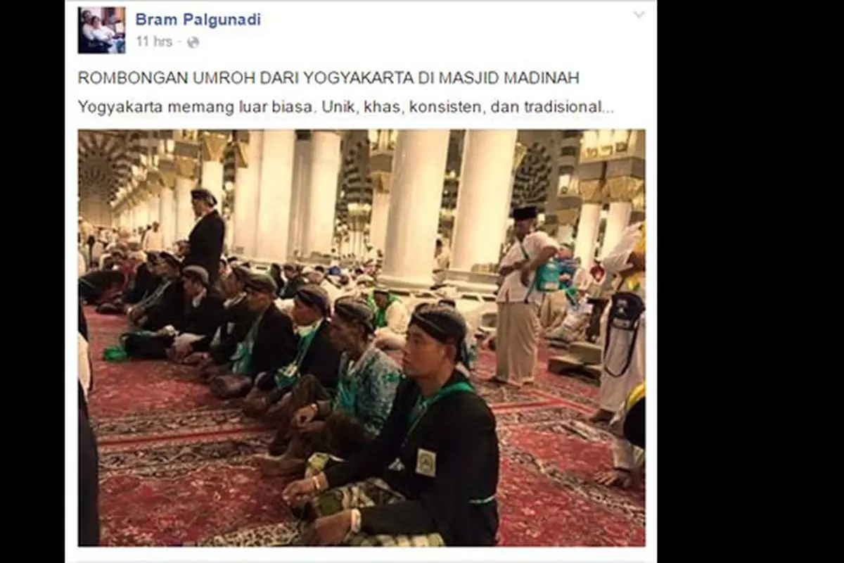 Teguh Memegang Adat Budaya, Umroh Pun Tetap Berbusana Jawa