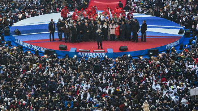 Jelang Pemilihan Presiden Rusia, Kampanye Vladimir Putin Dihadiri 130 Ribu Orang