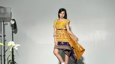 Inilah potret menawan Beby Tsabina saat mengenakan pakaian adat Kain Tenun Bali. Konsep tradisional-modern sukses dibawakan pemain film Rentang Kisah di depan kamera. (Liputan6.com/IG/@bebytsabina).