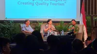 Demi ciptakan SDM pariwisata Indonesia yang lebih baik, ratusan mahasiswa yang berasal dari berbagai institusi pendidikan pariwisata di Indonesia, mengikuti ajang kompetisi HOSPITOUR 2023, di Universitas Pelita Harapan (UPH), Tangerang.