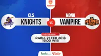 Jadwal ABL, CLS Kights Vs Mono Vampire. (Bola.com/Dody Iryawan)