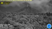 Gunung Semeru erupsi, lontaran abu vulkanik mencapai 1 Kilometer (Istimewa)