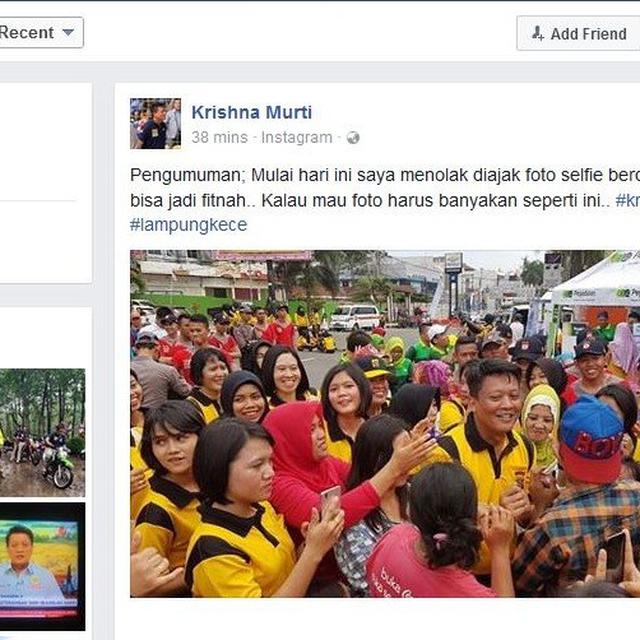 Diisukan Aniaya Teman Wanita Krishna Murti Tobat Selfie Berdua News Liputan6 Com