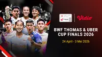 Eksklusif di Vidio! Indonesia Bidik Kebangkitan di Piala Thomas dan Uber 2026, Saksikan Perjuangan Merah Putih