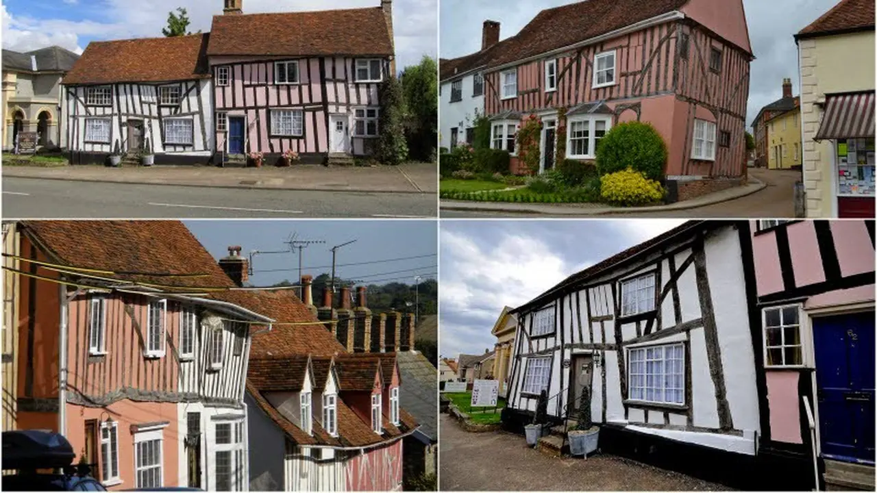 Rumah Miring yang Mencolok di Sebuah Desa di London