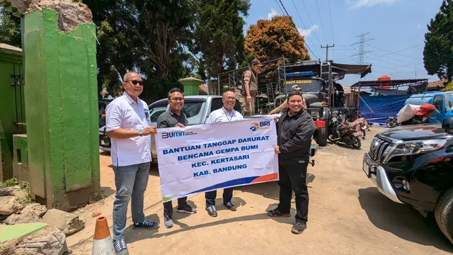 BRI Peduli Salurkan Bantuan bagi Korban Terdampak Gempa Bandung dan Garut