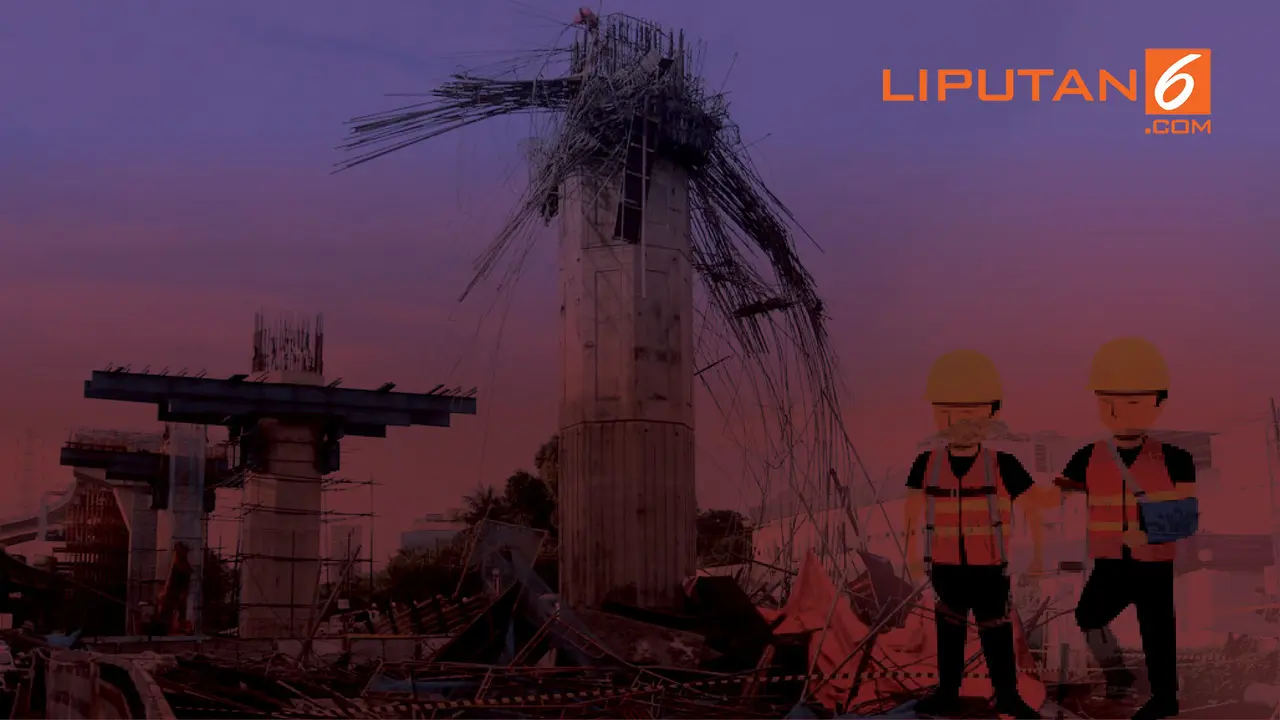 Banner Infografis kecelakaan infrastruktur