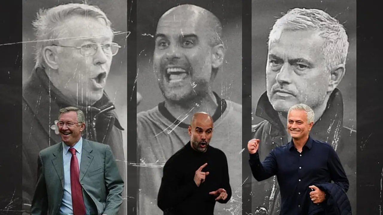 Ilustrasi - Sir Alex Ferguson, Pep Guardiola, Jose Mourinho