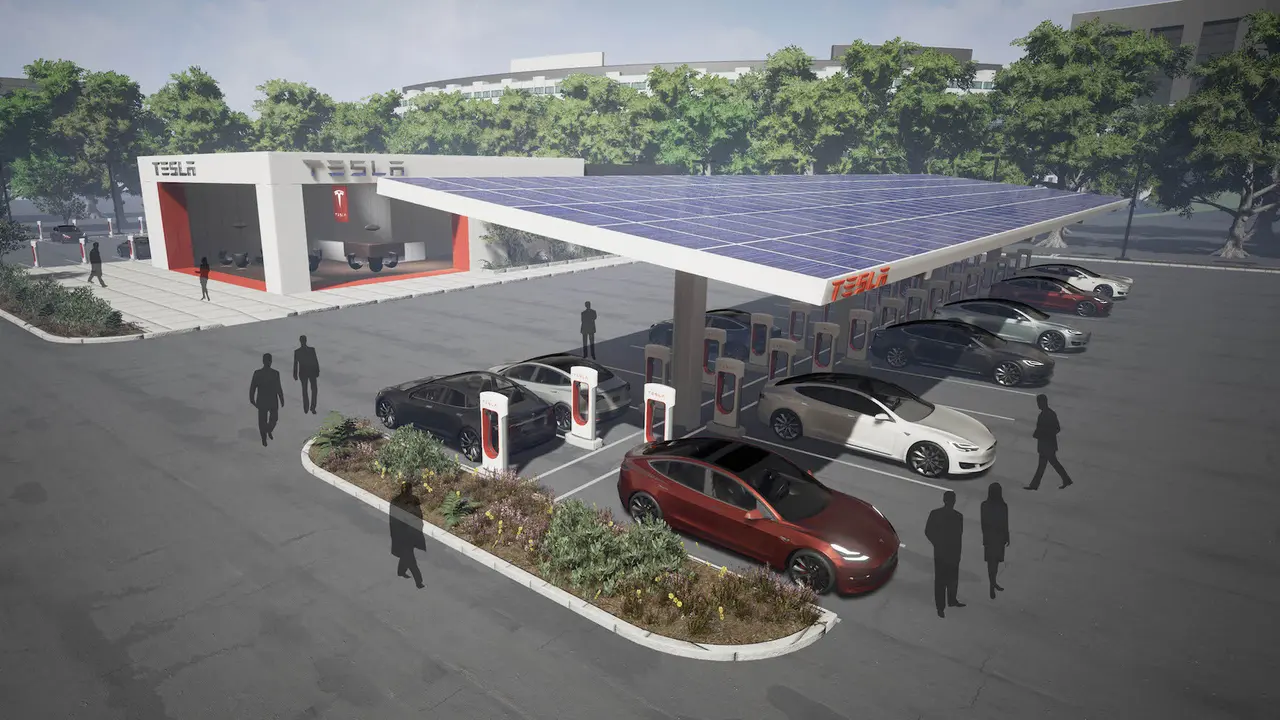 Stasiun pengisian Tesla