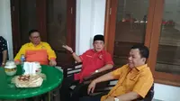 Tiga Ketua Ormas Pendiri Golkar bertemu di kediaman Agung Laksono (Liputan6.com/Moch Harun Syah)