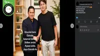 Cek Fakta: Tidak Benar dalam Foto Ini Ketum PSSI Erick Thohir Sedang Bersalaman dengan Ayase Ueda