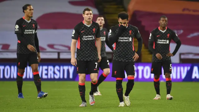 Reaksi Beragam Pemain Liverpool Usai Tak Berdaya di Markas Aston Villa