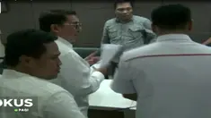 Mereka datang mewakili Fadli Zon untuk melaporkan Sekjen Partai Solidaritas Indonesia (PSI), yakni Raja Juli Antoni dan Ketua Progres 98, yaitu Faisal Assegaf.