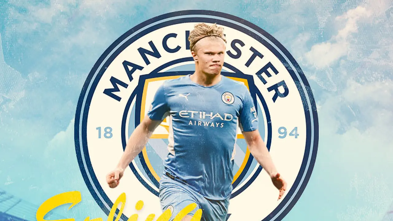 Manchester City - Ilustrasi Erling Haaland