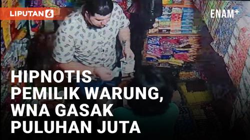 VIDEO: Kacau! WNA Hipnotis Pemilik Warung Kelontong di Jakarta Pusat