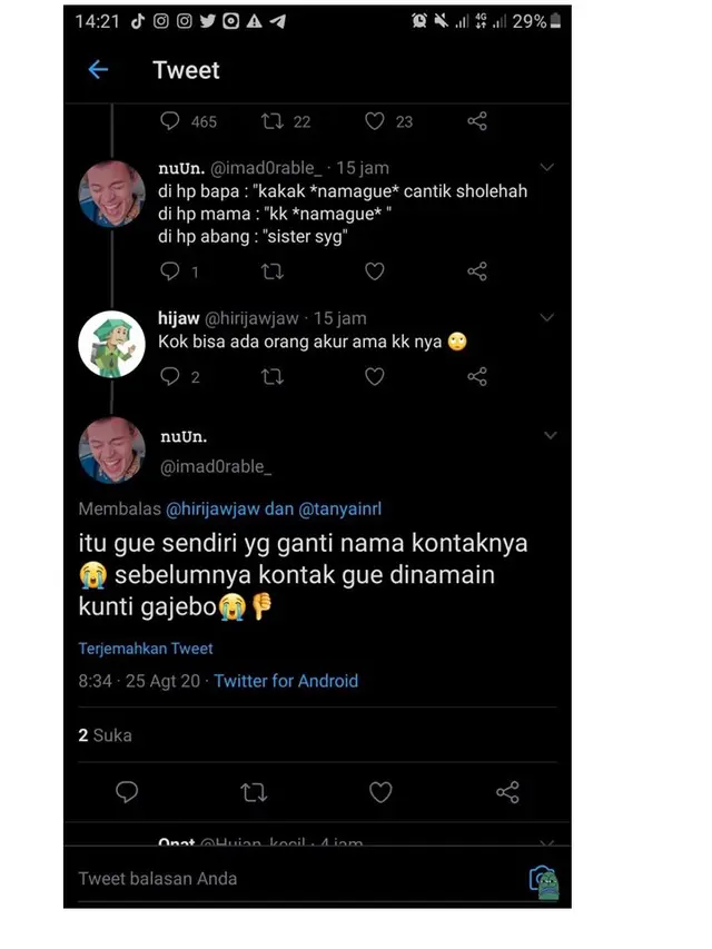 7 Nama Kontak Keluarga di HP Ini Bikin Geleng Kepala