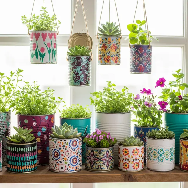 Ide Berkebun Murah Tanpa Membeli Pot Tanaman (AI Generated)