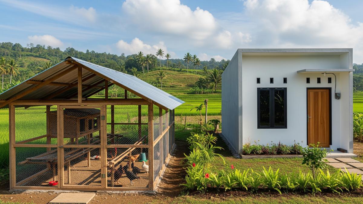 8 Ide Kandang Ayam Semi Terbuka dengan Ventilasi Maksimal di Samping Rumah, Anti Bau
