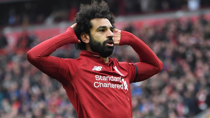 Penyerang Liverpool Mohamed Salah. (AFP/Paul Ellis)