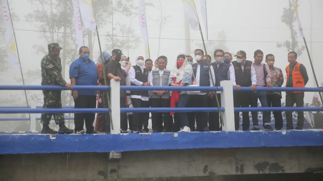 Peninjauan Jembatan Kajar Kuning Lumajang